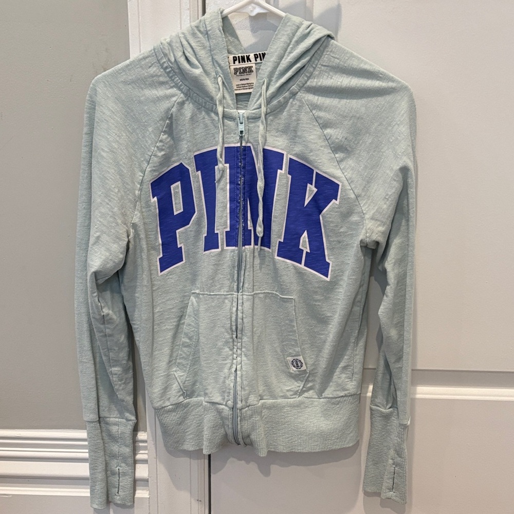 PINK Victoria Secret Light Blue Zip Up